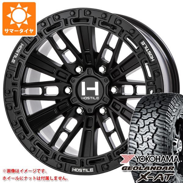 ランドクルーザー プラド 150系用 サマータイヤ ヨコハマ ジオランダー X AT G016 LT265/70R17 121/118Q ブラックレター HOSTILE H129 モハベ 9.0 17 :h129a6 33341 t80987yt:タイヤ1番