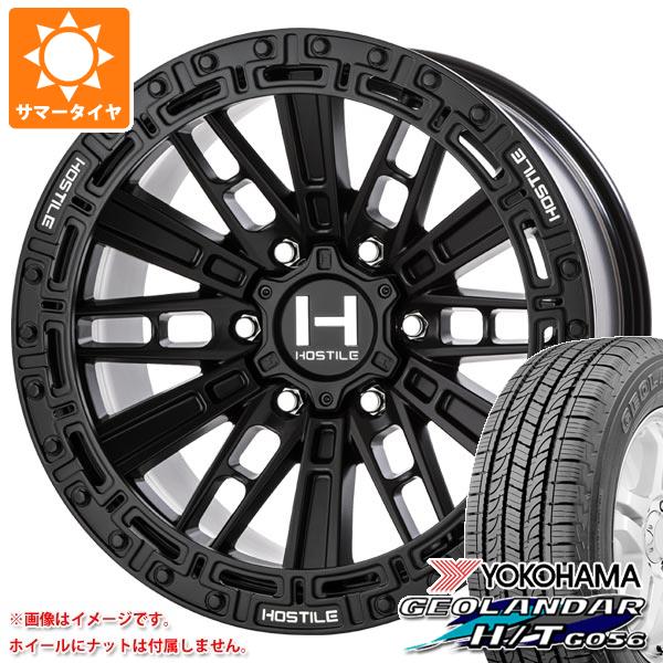 ハイラックス 120系用 サマータイヤ ヨコハマ ジオランダー H/T G056 265/70R17 115S ブラックレター HOSTILE H129 モハベ 9.0 17 : h129a6 19610 t80995yt : タイヤ1番