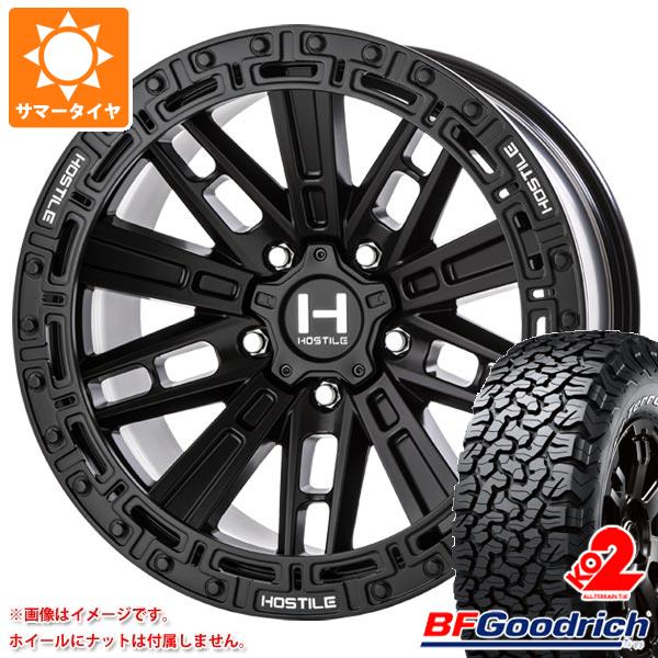 ジープ ラングラー JK/JL系用 2023年製 サマータイヤ BFグッドリッチ オールテレーンT/A KO2 LT285/70R17 121/118R ホワイトレター HOSTILE H129 モハベ :h129aw 19591 j27121p:タイヤ1番