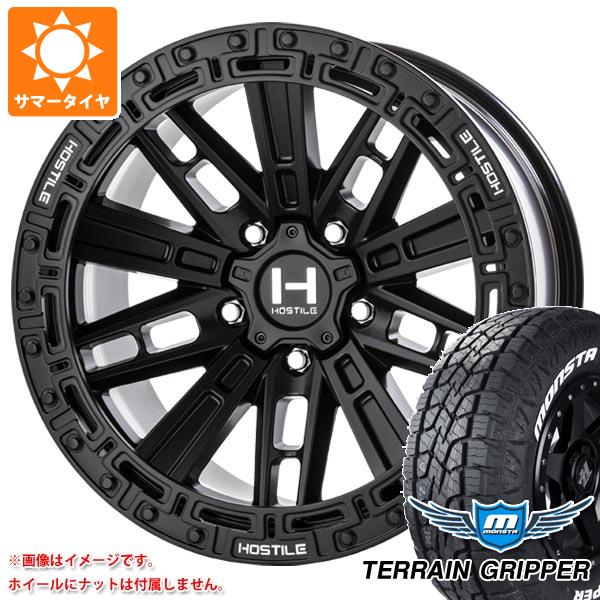 5本セット ジープ ラングラー JK/JL系用 サマータイヤ モンスタ テレーングリッパー LT285/70R17 121/118R ホワイトレター ホスタイル H129 モハベ