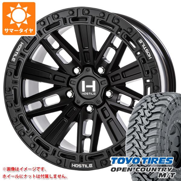 ジープ ラングラー JK/JL系用 サマータイヤ トーヨー オープンカントリー M/T 35x12.50R17 LT 121P ブラックレター HOSTILE H129 モハベ :h129aw 32609 j27123p:タイヤ1番