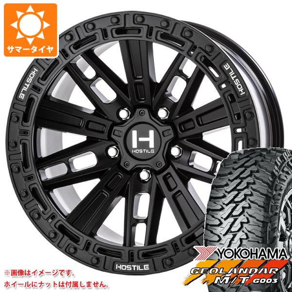 ジープ ラングラー JK/JL系用 サマータイヤ ヨコハマ ジオランダー M/T G003 33x12.50R17 LT 120Q HOSTILE H129 モハベ :h129aw 25907 j27130p:タイヤ1番