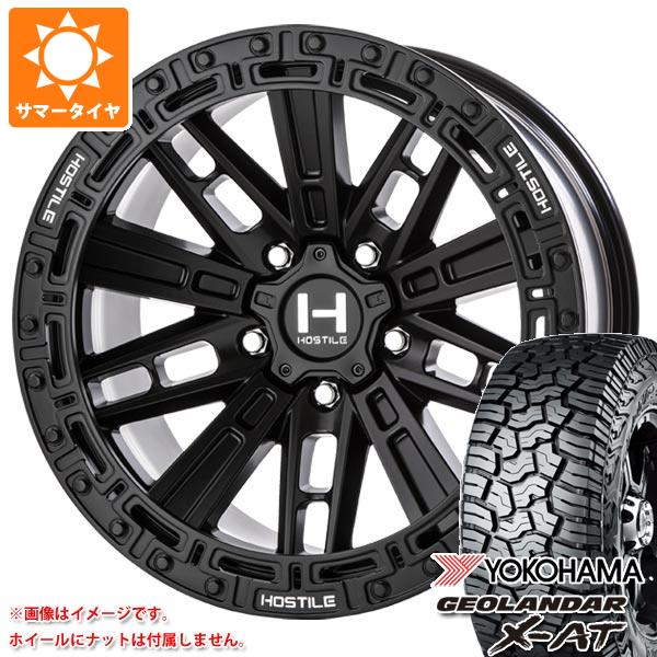 ジープ ラングラー JK/JL系用 2023年製 サマータイヤ ヨコハマ ジオランダー X AT G016 LT295/70R17 121/118Q ブラックレター HOSTILE H129 モハベ :h129aw 33343 j27139p:タイヤ1番