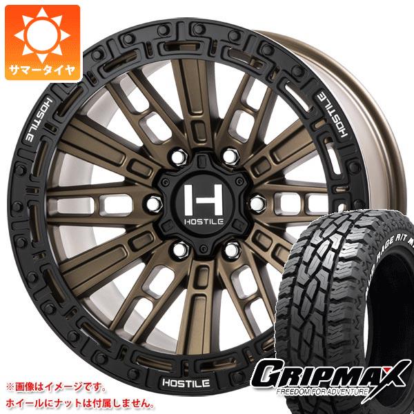 ランドクルーザー プラド 150系用 サマータイヤ グリップマックス マッドレイジ R/T MAX LT265/65R17 120/117Q ホワイトレター HOSTILE H129 モハベ 9.0 17 :h129b6 36511 t80986yt:タイヤ1番