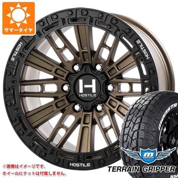 ランドクルーザー プラド 150系用 サマータイヤ モンスタ テレーングリッパー LT285/70R17 121/118R ホワイトレター ホスタイル H129 モハベ 9.0 17 :h129b6 34805 t80988yt:タイヤ1番