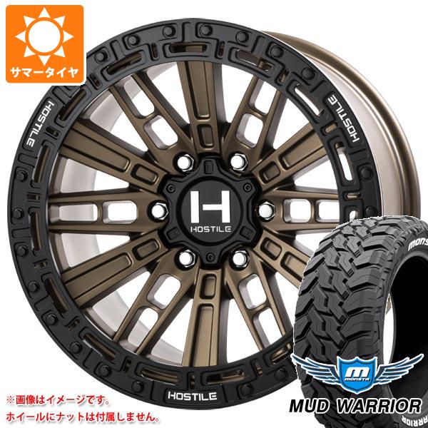 ハイラックス 120系用 サマータイヤ モンスタ マッドウォーリアー LT265/65R17 120/117Q ホワイトレター HOSTILE H129 モハベ 9.0 17 :h129b6 34778 t80994yt:タイヤ1番