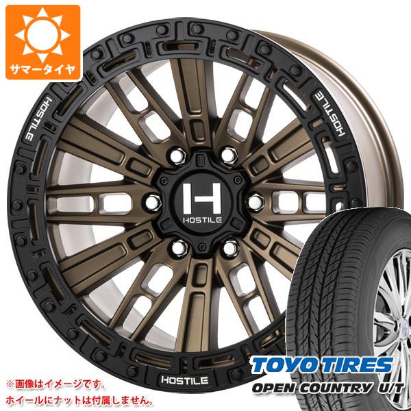 ランドクルーザー プラド 150系用 サマータイヤ トーヨー オープンカントリー U/T 265/65R17 112H HOSTILE H129 モハベ 9.0 17 :h129b6 28543 t80986yt:タイヤ1番