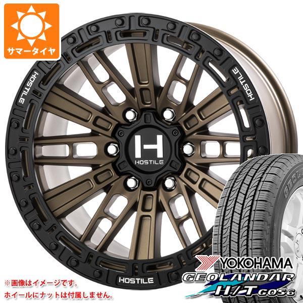 ハイラックス 120系用 サマータイヤ ヨコハマ ジオランダー H/T G056 265/70R17 115S ブラックレター HOSTILE H129 モハベ 9.0 17 : h129b6 19610 t80995yt : タイヤ1番