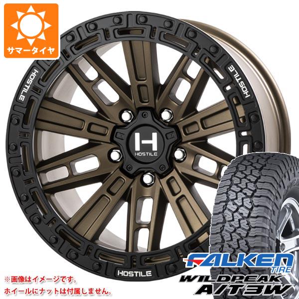 ジープ ラングラー JK/JL系用 サマータイヤ ファルケン ワイルドピーク A/T3W LT265/70R17 121/118R HOSTILE H129 モハベ