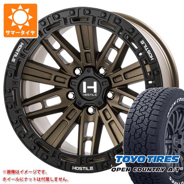 ジープ ラングラー JK/JL系用 サマータイヤ トーヨー オープンカントリー A/T3 265/70R17 115T ホワイトレター ホスタイル H129 モハベ :h129bw 41270 j27102p:タイヤ1番