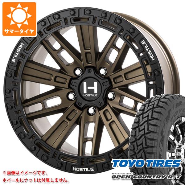 ジープ ラングラー JK/JL系用 サマータイヤ トーヨー オープンカントリー R/T LT285/70R17 116/113Q ホワイトレター HOSTILE H129 モハベ :h129bw 35680 j27121p:タイヤ1番