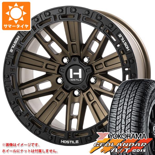 ジープ ラングラー JK/JL系用 サマータイヤ ヨコハマ ジオランダー A/T G015 P285/70R17 117T アウトラインホワイトレター HOSTILE H129 モハベ :h129bw 39676 j27121p:タイヤ1番