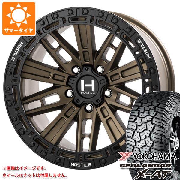 ジープ ラングラー JK/JL系用 2023年製 サマータイヤ ヨコハマ ジオランダー X AT G016 LT295/70R17 121/118Q ブラックレター HOSTILE H129 モハベ :h129bw 33343 j27139p:タイヤ1番