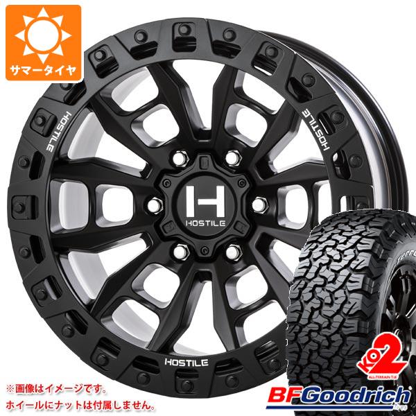 FJクルーザー 10系用 2023年製 サマータイヤ BFグッドリッチ オールテレーンT/A KO2 LT285/70R17 121/118R ホワイトレター HOSTILE H130 クランドン 9.0 17 :h130a6 19591 t801005yt:タイヤ1番