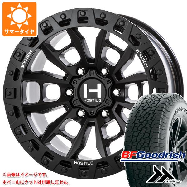 ランドクルーザー プラド 150系用 サマータイヤ BFグッドリッチ トレールテレーンT/A 265/65R17 112T OWL HOSTILE H130 クランドン 9.0-17