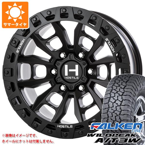 トヨタ ハイラックス 120系用 サマータイヤ ファルケン ワイルドピーク A/T3W LT265/70R17 121/118R ホスタイル H130 クランドン 9.0-17