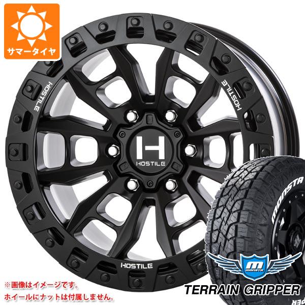 FJクルーザー 10系用 サマータイヤ モンスタ テレーングリッパー LT285/70R17 121/118R ホワイトレター ホスタイル H130 クランドン 9.0 17 :h130a6 34805 t801005yt:タイヤ1番