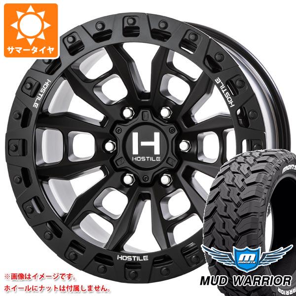 ハイラックス 120系用 サマータイヤ モンスタ マッドウォーリアー LT265/65R17 120/117Q ホワイトレター HOSTILE H130 クランドン 9.0 17 :h130a6 34778 t80994yt:タイヤ1番