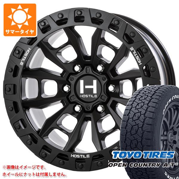 FJクルーザー 10系用 サマータイヤ トーヨー オープンカントリー A/T3 265/70R17 115T ホワイトレター ホスタイル H130 クランドン 9.0 17 :h130a6 41270 t801004yt:タイヤ1番