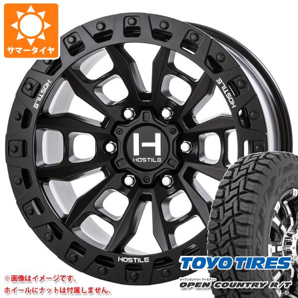 FJクルーザー 10系用 サマータイヤ トーヨー オープンカントリー R/T LT285/70R17 116/113Q ホワイトレター HOSTILE H130 クランドン 9.0 17 :h130a6 35680 t801005yt:タイヤ1番