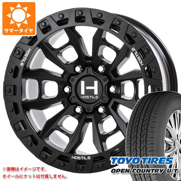 ランドクルーザー プラド 150系用 サマータイヤ トーヨー オープンカントリー U/T 265/65R17 112H HOSTILE H130 クランドン 9.0 17 :h130a6 28543 t80986yt:タイヤ1番