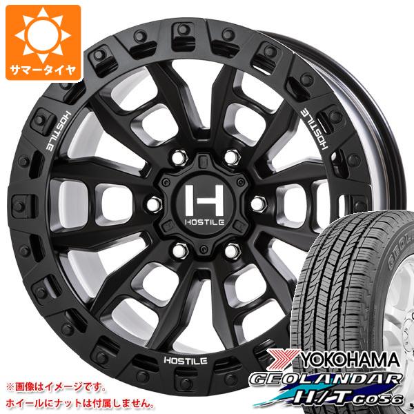 ハイラックス 120系用 サマータイヤ ヨコハマ ジオランダー H/T G056 265/70R17 115S ブラックレター HOSTILE H130 クランドン 9.0 17 : h130a6 19610 t80995yt : タイヤ1番