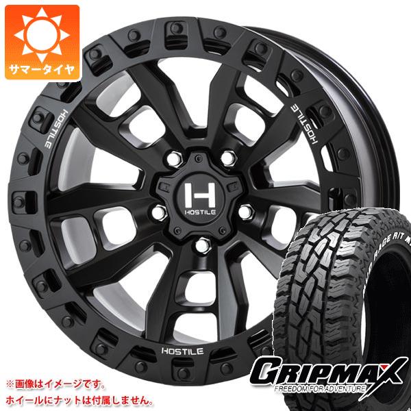 ジープ ラングラー JK/JL系用 サマータイヤ グリップマックス マッドレイジ R/T MAX LT275/70R17 121/118Q ホワイトレター HOSTILE H130 クランドン :h130aw 36513 j27122p:タイヤ1番