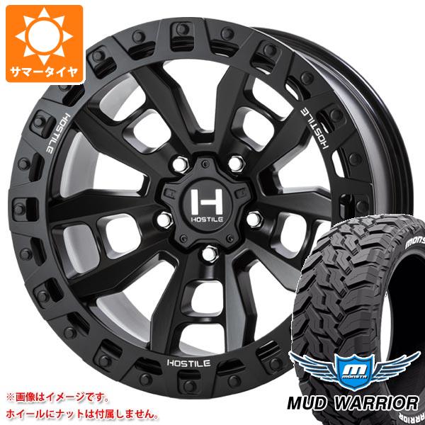 ジープ ラングラー JK/JL系用 サマータイヤ モンスタ マッドウォーリアー LT265/70R17 121/118Q ホワイトレター HOSTILE H130 クランドン :h130aw 34779 j27102p:タイヤ1番