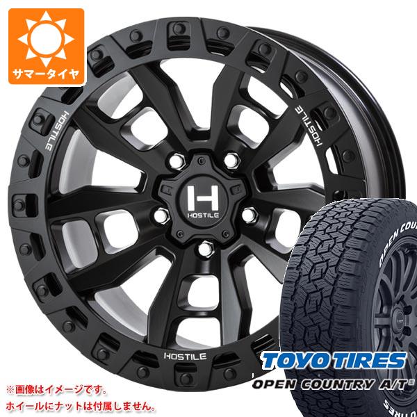 ジープ ラングラー JK/JL系用 サマータイヤ トーヨー オープンカントリー A/T3 265/70R17 115T ホワイトレター ホスタイル H130 クランドン :h130aw 41270 j27102p:タイヤ1番