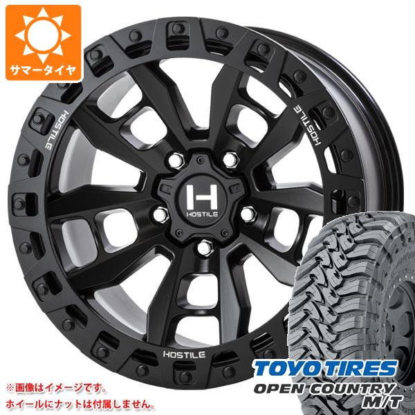 ジープ ラングラー JK/JL系用 サマータイヤ トーヨー オープンカントリー M/T 35x12.50R17 LT 121P ブラックレター HOSTILE H130 クランドン :h130aw 32609 j27123p:タイヤ1番