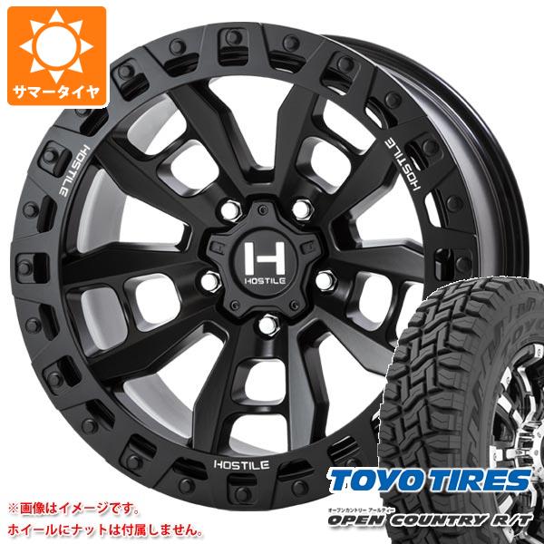 ジープ ラングラー JK/JL系用 サマータイヤ トーヨー オープンカントリー R/T LT285/70R17 116/113Q ホワイトレター HOSTILE H130 クランドン :h130aw 35680 j27121p:タイヤ1番