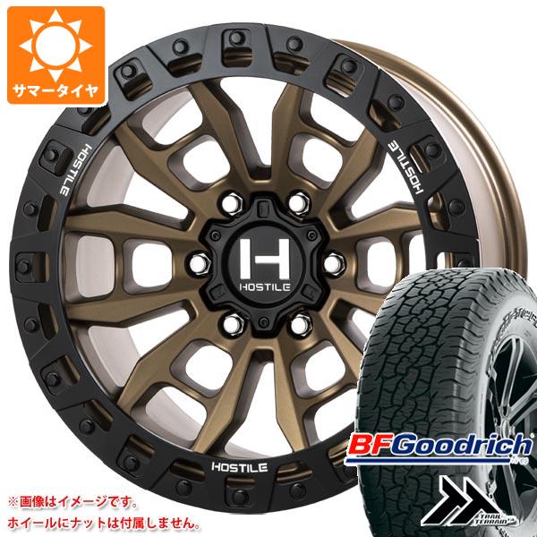 トヨタ ハイラックス 120系用 サマータイヤ BFグッドリッチ トレールテレーンT/A 265/65R17 アウトラインホワイトレター ホスタイル H130 クランドン 9.0-17