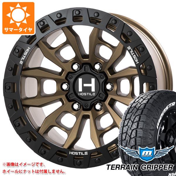 ランドクルーザー プラド 150系用 サマータイヤ モンスタ テレーングリッパー LT285/70R17 121/118R ホワイトレター ホスタイル H130 クランドン 9.0 17 :h130b6 34805 t80988yt:タイヤ1番