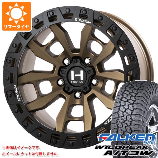 ジープ ラングラー JK/JL系用 サマータイヤ ファルケン ワイルドピーク A/T3W LT285/70R17 116Q HOSTILE H130 クランドン