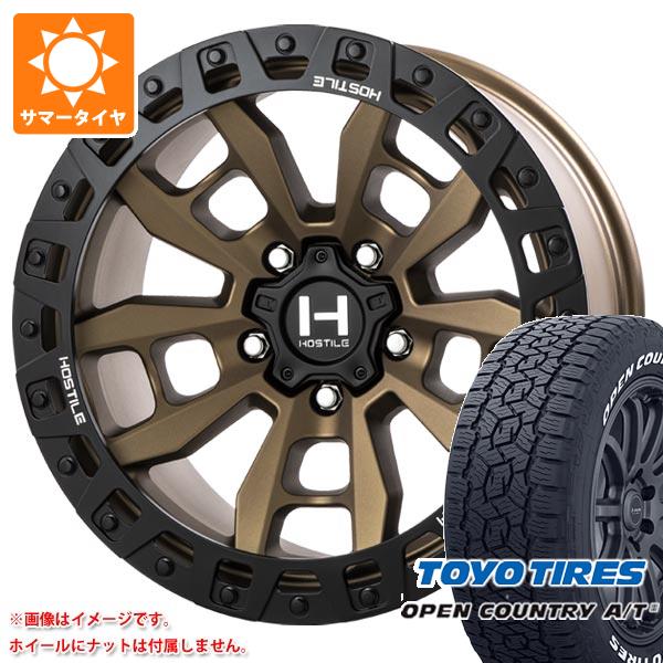 ジープ ラングラー JK/JL系用 サマータイヤ トーヨー オープンカントリー A/T3 265/70R17 115T ホワイトレター ホスタイル H130 クランドン :h130bw 41270 j27102p:タイヤ1番