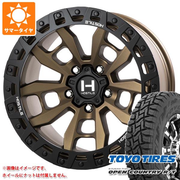 ジープ ラングラー JK/JL系用 サマータイヤ トーヨー オープンカントリー R/T LT285/70R17 116/113Q ホワイトレター HOSTILE H130 クランドン :h130bw 35680 j27121p:タイヤ1番