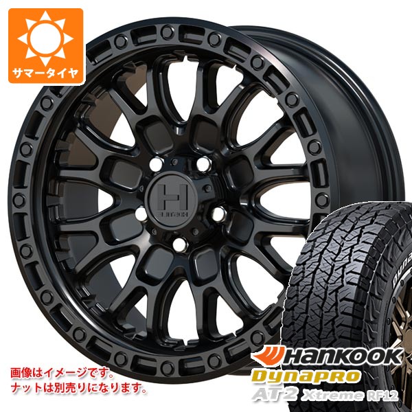 5本セット ジープ ラングラー JK/JL系用 サマータイヤ ダイナプロAT2 エクストリーム RF12 265/70R17 115T ホワイトレター ホスタイル H135 リッジクレスト