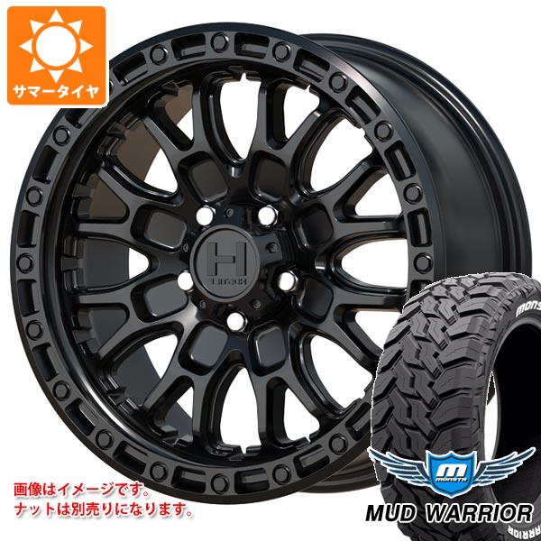 5本セット ジープ ラングラー JK/JL系用 サマータイヤ モンスタ マッドウォーリアー LT265/70R17 121/118Q ホワイトレター ホスタイル H135 リッジクレスト