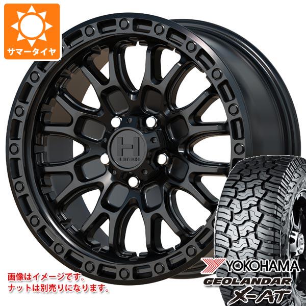 5本セット ジープ ラングラー JK/JL系用 サマータイヤ ヨコハマ ジオランダー X-AT G016 35x12.50R17 LT 121Q ブラックレター ホスタイル H135 リッジクレスト