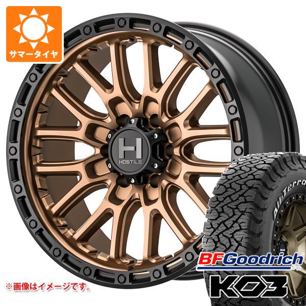 FJクルーザー 10系用 サマータイヤ BFグッドリッチ オールテレーンT/A KO3 LT265/70R17 118/115S ホワイトレター ホスタイル H135 リッジクレスト 8.0-17