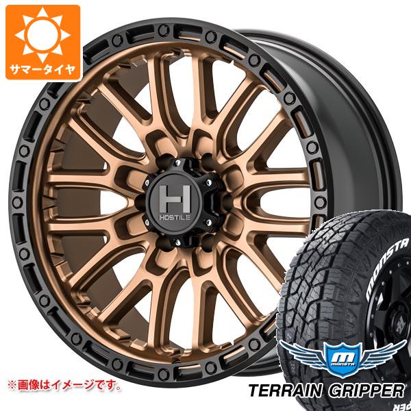 5本セット FJクルーザー 10系用 サマータイヤ モンスタ テレーングリッパー LT285/70R17 121/118R ホワイトレター ホスタイル H135 リッジクレスト 8.0-17