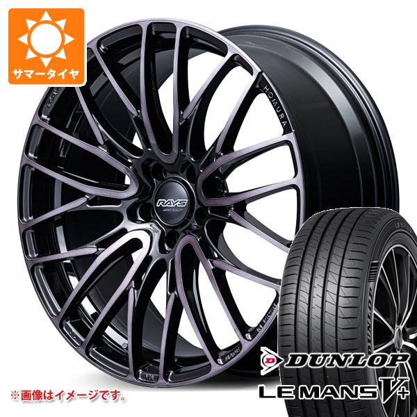 サマータイヤ 225/45R19 96W XL ダンロップ ルマン5 LM5+ レイズ ホムラ 2x10BD ブラッククリアエディション 8.0-19