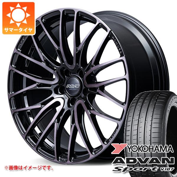 サマータイヤ 245/40R20 (99Y) XL ヨコハマ アドバンスポーツV107 レイズ ホムラ 2x10BD ブラッククリアエディション 8.5-20