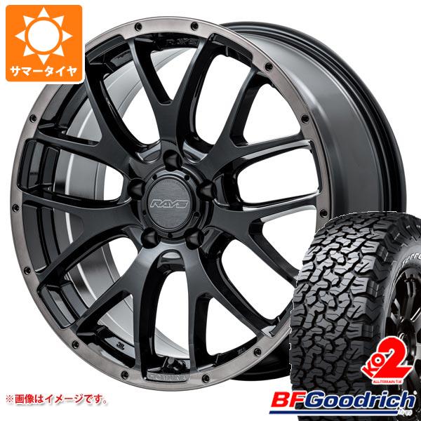 サマータイヤ 225/75R16 115/112S BFグッドリッチ オールテレーンT/A KO2 ホワイトレター レイズ ホムラ 2x7FA ブラッククリアエディション 7.0 16 :hom27fab 19592:タイヤ1番