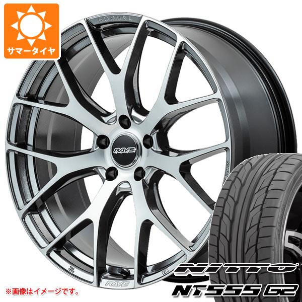 サマータイヤ 245/35R19 93Y XL ニットー NT555 G2 レイズ ホムラ 2x7FT 8.5-19｜tire1ban