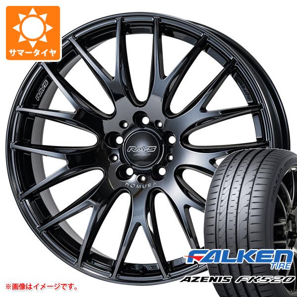 サマータイヤ 235/55R18 104Y XL ファルケン アゼニス FK520L レイズ ホムラ 2x9 プラス ジェットブラック 3 8.0 18 :hom29pjt 40484:タイヤ1番