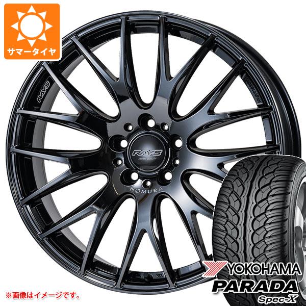 サマータイヤ 235/55R18 100V ヨコハマ パラダ スペック X PA02 レイズ ホムラ 2x9 プラス ジェットブラック 3 8.0 18 :hom29pjt 4866:タイヤ1番