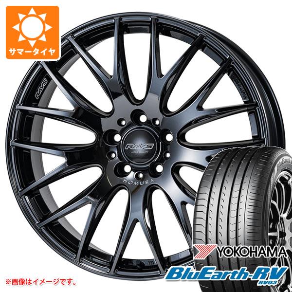 サマータイヤ 215/45R18 93W XL ヨコハマ ブルーアースRV RV03 レイズ ホムラ 2x9 プラス ジェットブラック 3 7.5 18 :hom29pjt 38369:タイヤ1番