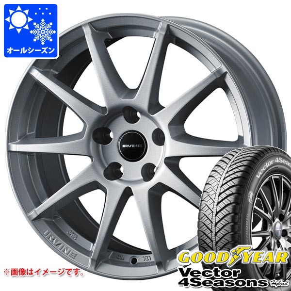 VW ゴルフ7用 オールシーズンタイヤ グッドイヤー ベクター 4シーズンズ ハイブリッド 225/45R17 91H アーヴィン S02
