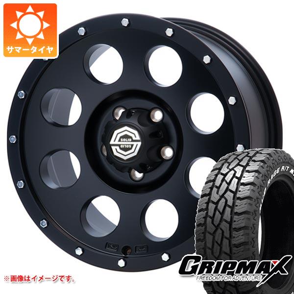 デリカD:5用 サマータイヤ グリップマックス マッドレイジ R/T MAX LT225/70R16 102/99R ホワイトレター ソリッドレーシング アイメタル X2 8.0-16｜tire1ban